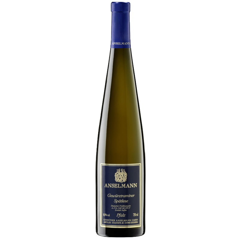 Die Anselmann Gewürztraminer Spätlese ist die ideale Wahl, um exotische Gerichte, süße Desserts oder als erlesenen Aperitif zu ergänzen. Ihr üppiges Bouquet und der liebliche Charakter machen diesen Wein zu einer unvergesslichen Geschmackskomposition. Lassen Sie sich in die bezaubernde Welt des Gewürztraminers entführen und erleben Sie eine meisterhafte Vereinigung von Aromen und Eleganz.